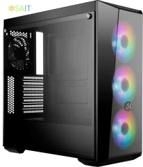 Корпус Cooler Master MasterBox Lite 5 ARGB, W/O controller черный без БП ATX 3x120mm 2x140mm 2xUSB3.0 audio bott PSU