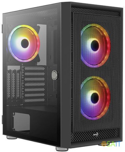 Корпус Aerocool Graphite-G-BK-v2 черный без БП ATX 6x120mm 1x140mm 2xUSB3.0 audio bott PSU