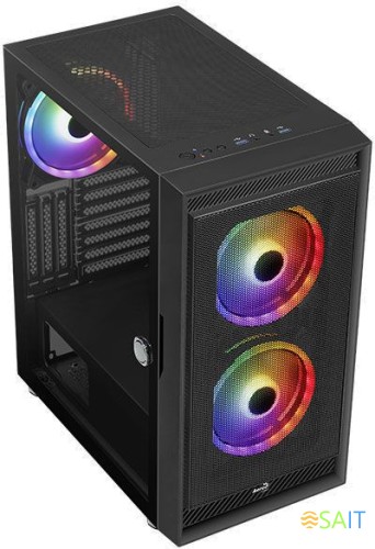 Корпус Aerocool Graphite-G-BK-v2 черный без БП ATX 6x120mm 1x140mm 2xUSB3.0 audio bott PSU