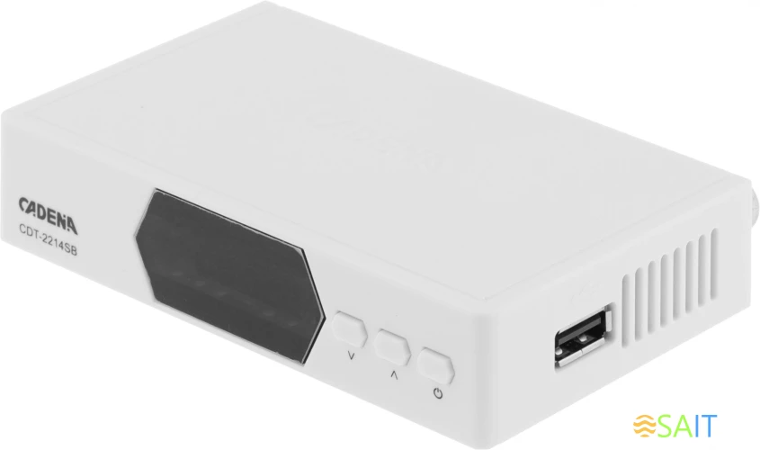 Ресивер DVB-T2 Cadena CDT-2214SB белый
