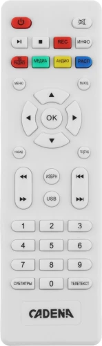 Ресивер DVB-T2 Cadena CDT-2214SB белый
