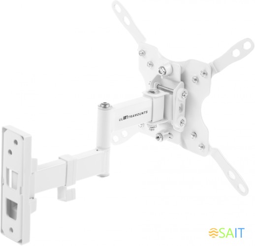 Кронштейн для телевизора Ultramounts UM866W белый 13"-42" макс.20кг настенный поворот и наклон