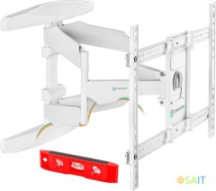 Кронштейн для телевизора Onkron M6L белый 40"-75" макс.45кг настенный поворот и наклон