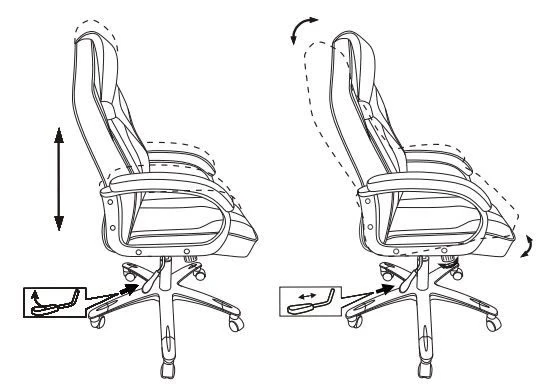 Кресло игровое Zombie VIKING 2 AERO черный/синий эко.кожа/ткань крестов. пластик