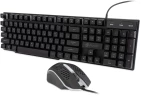 Клавиатура + мышь Оклик 400GMK клав:черный мышь:черный USB LED (1546779)