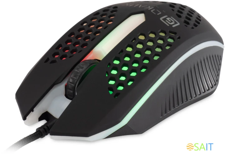 Клавиатура + мышь Оклик 400GMK клав:черный мышь:черный USB LED (1546779)