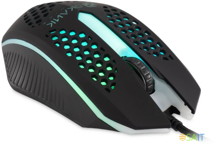 Клавиатура + мышь Оклик 400GMK клав:черный мышь:черный USB LED (1546779)