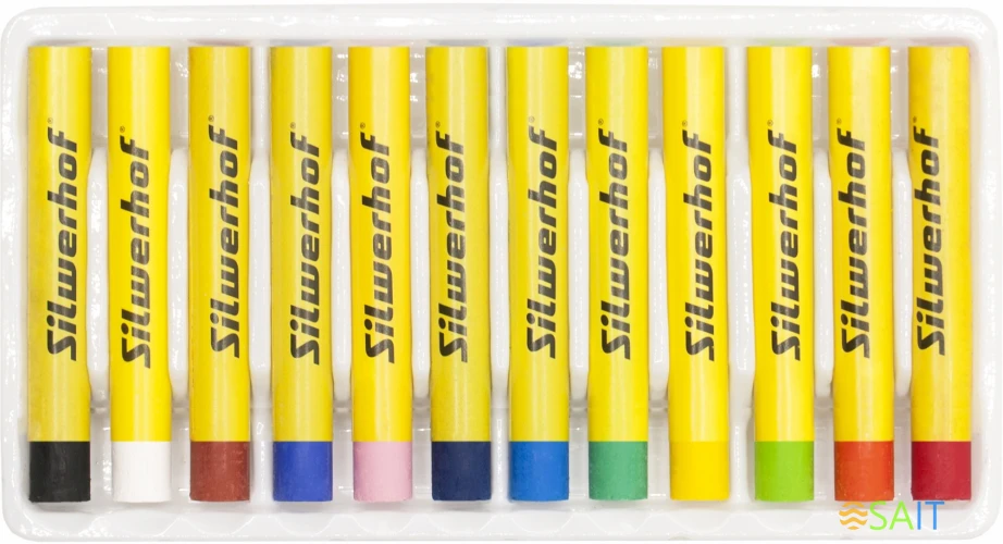 Масляная пастель Silwerhof Create 12цв. дл.70мм д.10мм