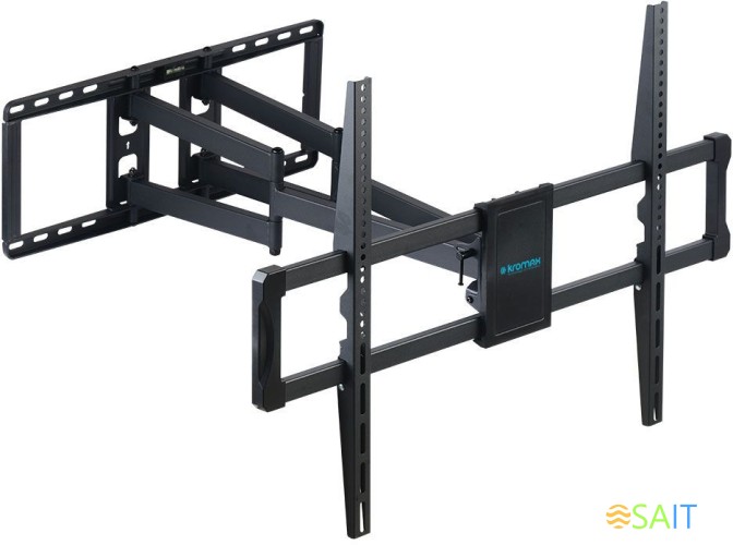 Кронштейн для телевизора Kromax ATLANTIS-75 черный 40"-90" макс.101кг настенный поворотно-выдвижной и наклонный