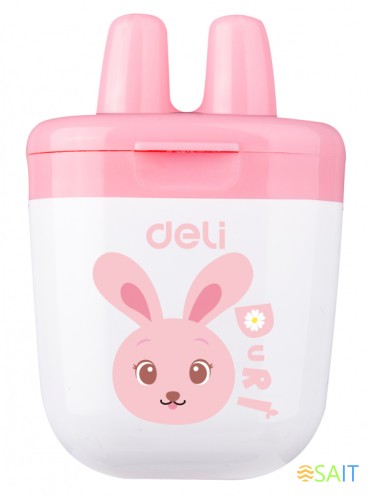 Точилка для карандашей ручная Deli ER01300 1 отверстие пластик ассорти дисплей