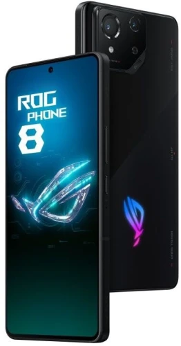 Смартфон Asus AI2401_A ROG Phone 8 256Gb 12Gb черный моноблок 3G 4G 2Sim 6.78" 1080x2400 Android 14 50Mpix 802.11 a/b/g/n/ac/ax/be NFC GPS GSM900/1800 GSM1900 Protect