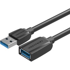Кабель-удлинитель Vention USB 3.0 AM/AF - 1.5м Black Edition Кабель-удлинитель Vention USB 3.0 AM/AF - 1.5 м (VAS-A45-B150)