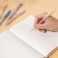 Карандаш мех. Deli EU502-05 Scribe 0.5мм трехгран. ассорти дисплей ластик