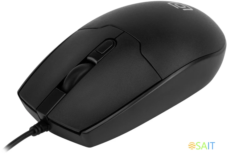 Мышь Оклик 147M V2 USB черный оптическая 2000dpi USB для ноутбука 4but (1580834)