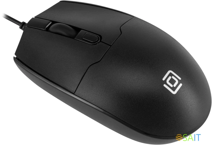 Мышь Оклик 147M V2 USB черный оптическая 2000dpi USB для ноутбука 4but (1580834)