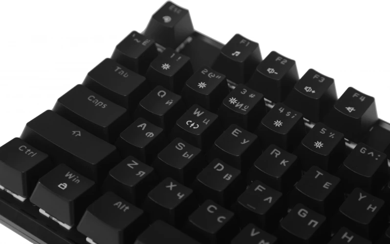 Клавиатура Defender GK-412 механическая черный USB for gamer LED (45410) кабель 1.8м