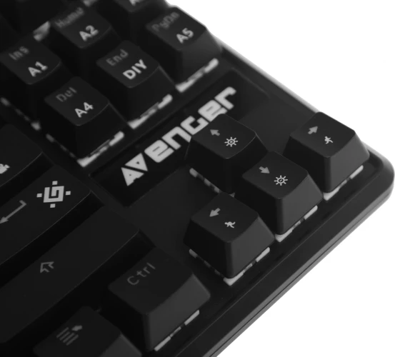 Клавиатура Defender GK-412 механическая черный USB for gamer LED (45410) кабель 1.8м