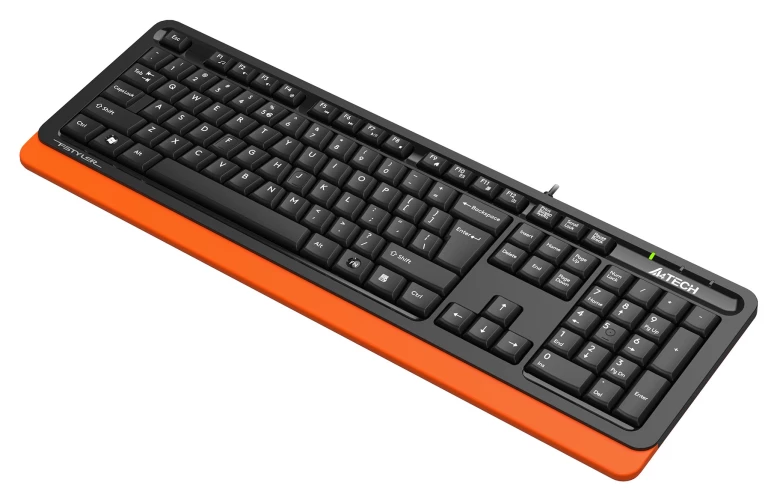 Клавиатура A4Tech Fstyler FKS10 черный/оранжевый USB (FKS10 ORANGE)