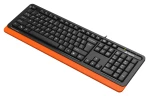 Клавиатура A4Tech Fstyler FKS10 черный/оранжевый USB (FKS10 ORANGE)