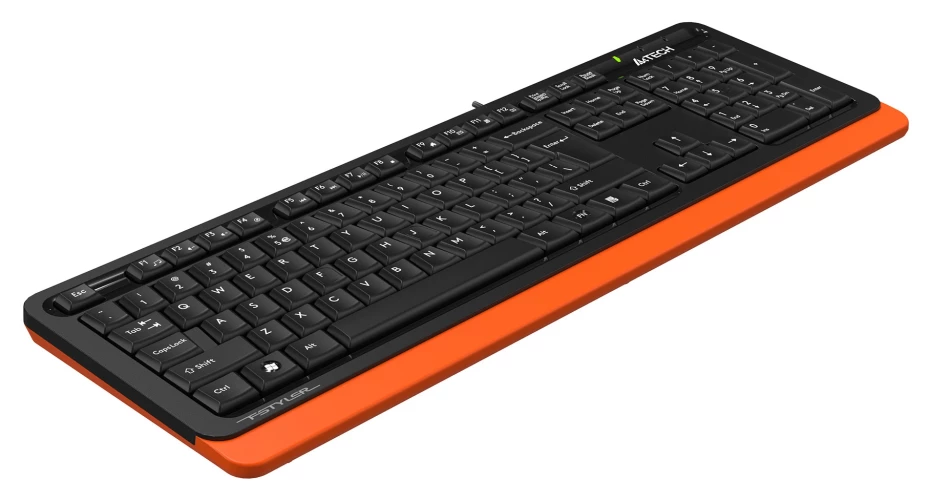 Клавиатура A4Tech Fstyler FKS10 черный/оранжевый USB (FKS10 ORANGE)