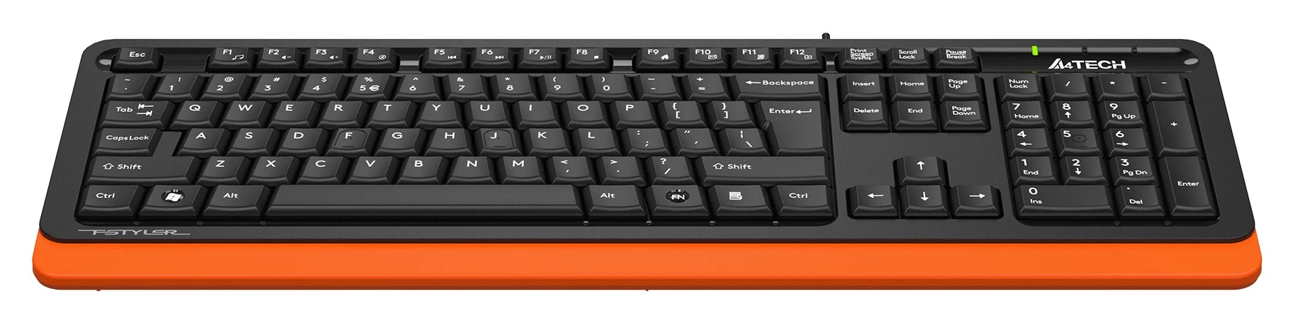 Клавиатура A4Tech Fstyler FKS10 черный/оранжевый USB (FKS10 ORANGE)