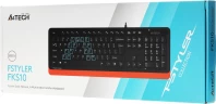 Клавиатура A4Tech Fstyler FKS10 черный/оранжевый USB (FKS10 ORANGE)