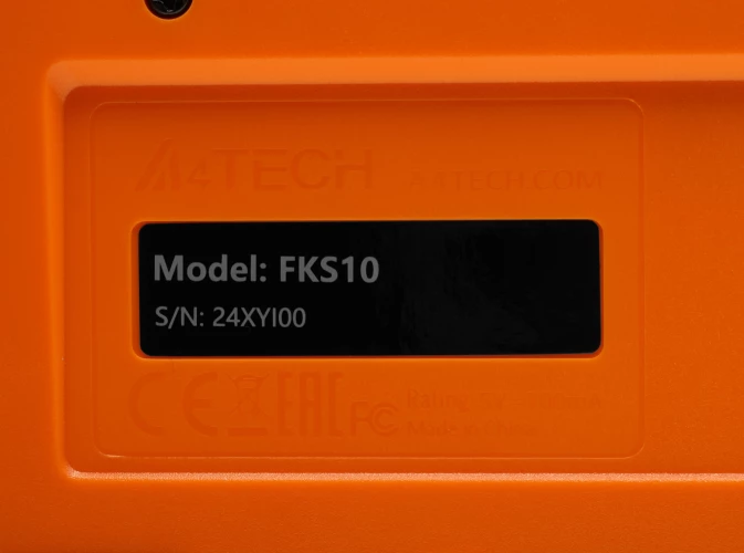 Клавиатура A4Tech Fstyler FKS10 черный/оранжевый USB (FKS10 ORANGE)