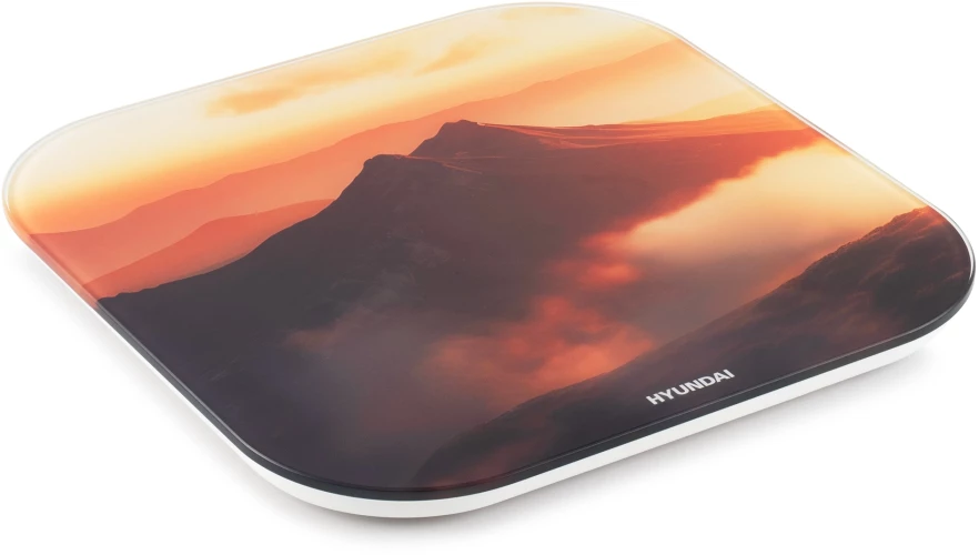 Весы напольные электронные Hyundai H-BS03981 макс.180кг оранжевый