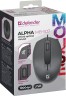 Мышь Defender Alpha MB-507 черный оптическая 1000dpi silent USB 2but (52507)