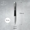 Ручка шариков. Parker Urban Core (2150858) Muted Black CT M черн. черн. подар.кор.европод.
