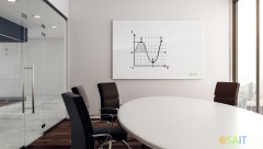 Доска стеклянная Cactus CS-GBD-90x120-UWT стеклянная ультра белый 90x120см стекло