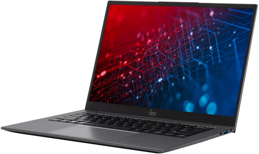 Ноутбук IRU Planio 14INP N-series N100 8Gb SSD256Gb Intel UHD Graphics 14" IPS FHD (1920x1080) Windows 11 Pro Multi Language 64 grey WiFi BT Cam 5000mAh (2023712)