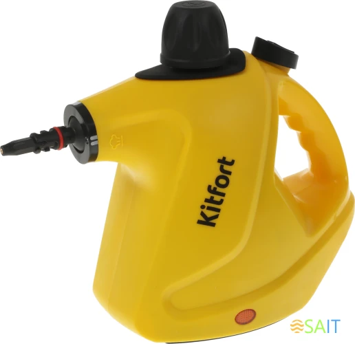 Пароочиститель ручной Kitfort КТ-9138-3 1050Вт черный/желтый