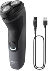 Бритва роторная Philips S1142/00 реж.эл.:3 питан.:элек.сеть/аккум. темно-серый/черный