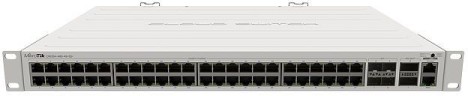 Коммутатор MikroTik CRS354-48G-4S+2Q+RM (L3) 1x100Мбит/с 48x1Гбит/с 4SFP+ 2xQSFP+ управляемый