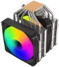 Устройство охлаждения(кулер) GMNG GG-CPC250-ARGB1 ARGB 120x120x25mm Soc-AM5/AM4/1151/1200/2066/1700 черный 4-pin 22-32dB Al+Cu 250W 945gr Ret (GG-CPC250-ARGB1-BK)