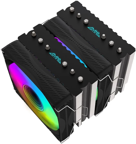 Устройство охлаждения(кулер) GMNG GG-CPC250-ARGB1 ARGB 120x120x25mm Soc-AM5/AM4/1151/1200/2066/1700 черный 4-pin 22-32dB Al+Cu 250W 945gr Ret (GG-CPC250-ARGB1-BK)
