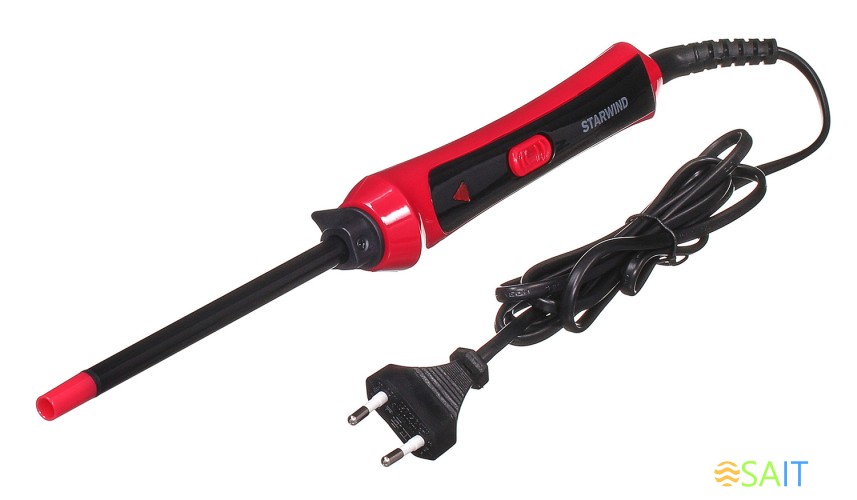 Щипцы Starwind SHE6610 30Вт розовый/черный макс.темп.:180С покрытие:керамическое