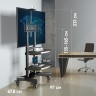 Мобильная стойка ONKRON на 1 ТВ ONKRON TS1881 Black