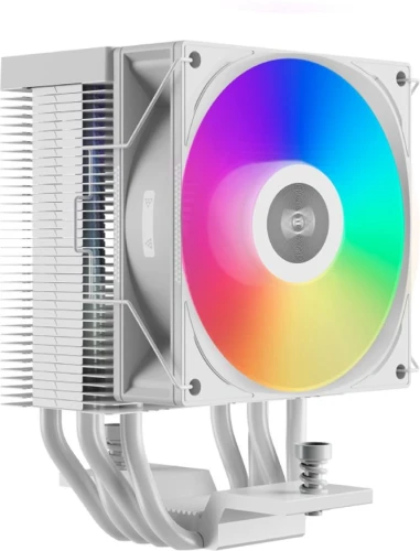 Устройство охлаждения(кулер) PcCooler R400 ARGB Soc-AM5/AM4/1200/1700/1851 белый 4-pin 18-30dB Al+Cu 180W Ret (R400-WHAWYX-US)