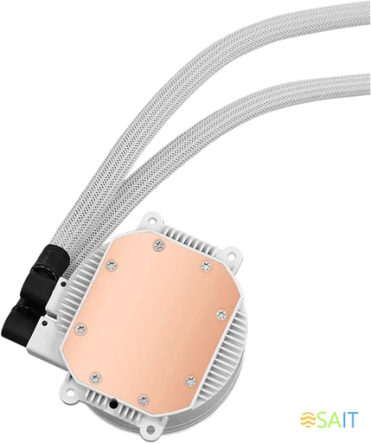 Система водяного охлаждения Aerocool Mirage L360 ARGB Soc-AM5/AM4/1200/1700/1851 белый 4-pin 20-27dB Al+Cu 550W 1350gr Ret (MIRAGE L360 WH)