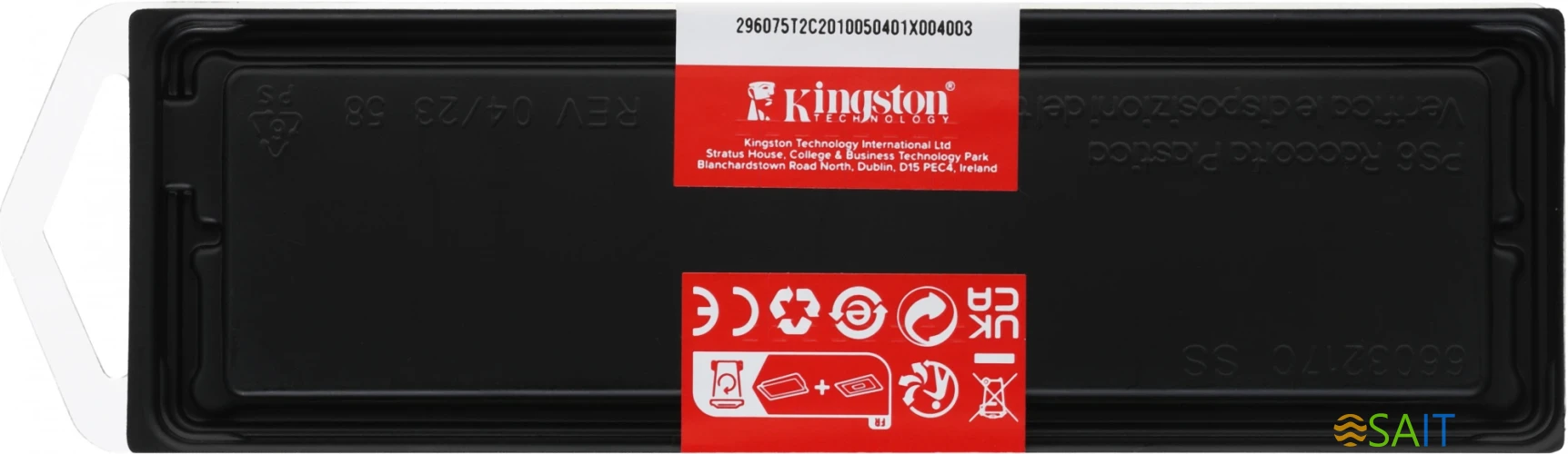 Память DDR4 4Gb 3200MHz Kingston KVR32N22S6/4 VALUERAM RTL PC4-25600 CL22 DIMM 288-pin 1.2В single rank Ret