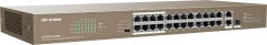Коммутатор IP-Com F1126P-24-250W (L2) 24x100Мбит/с 2x1Гбит/с 1xКомбо(1000BASE-T/SFP) 1SFP 24PoE 230W неуправляемый