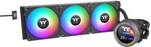 Система водяного охлаждения Thermaltake TH360 V2 Ultra EX ARGB Soc-AM5/AM4/1200/1700/1851 черный 4-pin 28.5dB Al LCD Ret (CL-W415-PL12SW-A)