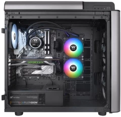 Система водяного охлаждения Thermaltake TH240 V2 Ultra ARGB Soc-AM5/AM4/1200/1700/1851 черный 4-pin 25.8dB Al+Cu LCD Ret (CL-W383-PL12SW-A)