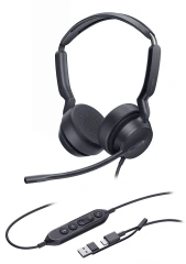 Наушники с микрофоном Yealink UH42 SE черный накладные USB оголовье