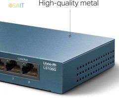 Коммутатор TP-Link LS108G (L2) 8x1Гбит/с неуправляемый