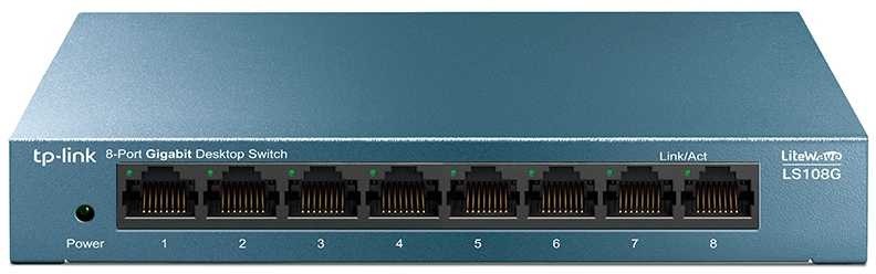 Коммутатор TP-Link LS108G (L2) 8x1Гбит/с неуправляемый