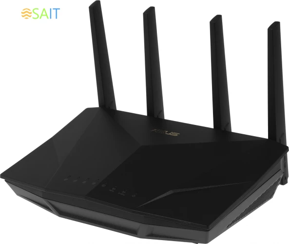 Роутер беспроводной Asus RT-AX5400 AX5400 10/100/1000BASE-TX/4G ready черный
