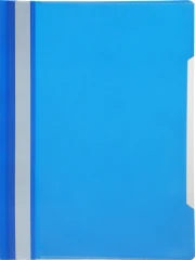 Папка-скоросшиватель Бюрократ -PS-K20BLU A4 прозрач.верх.лист карм.на лиц.стор. пластик синий 0.12/0.16